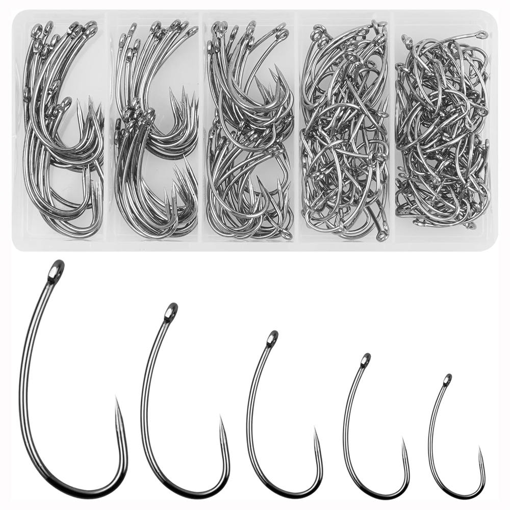 Fishing Hook Circle - 180 шт., набор рыболовных крючков для