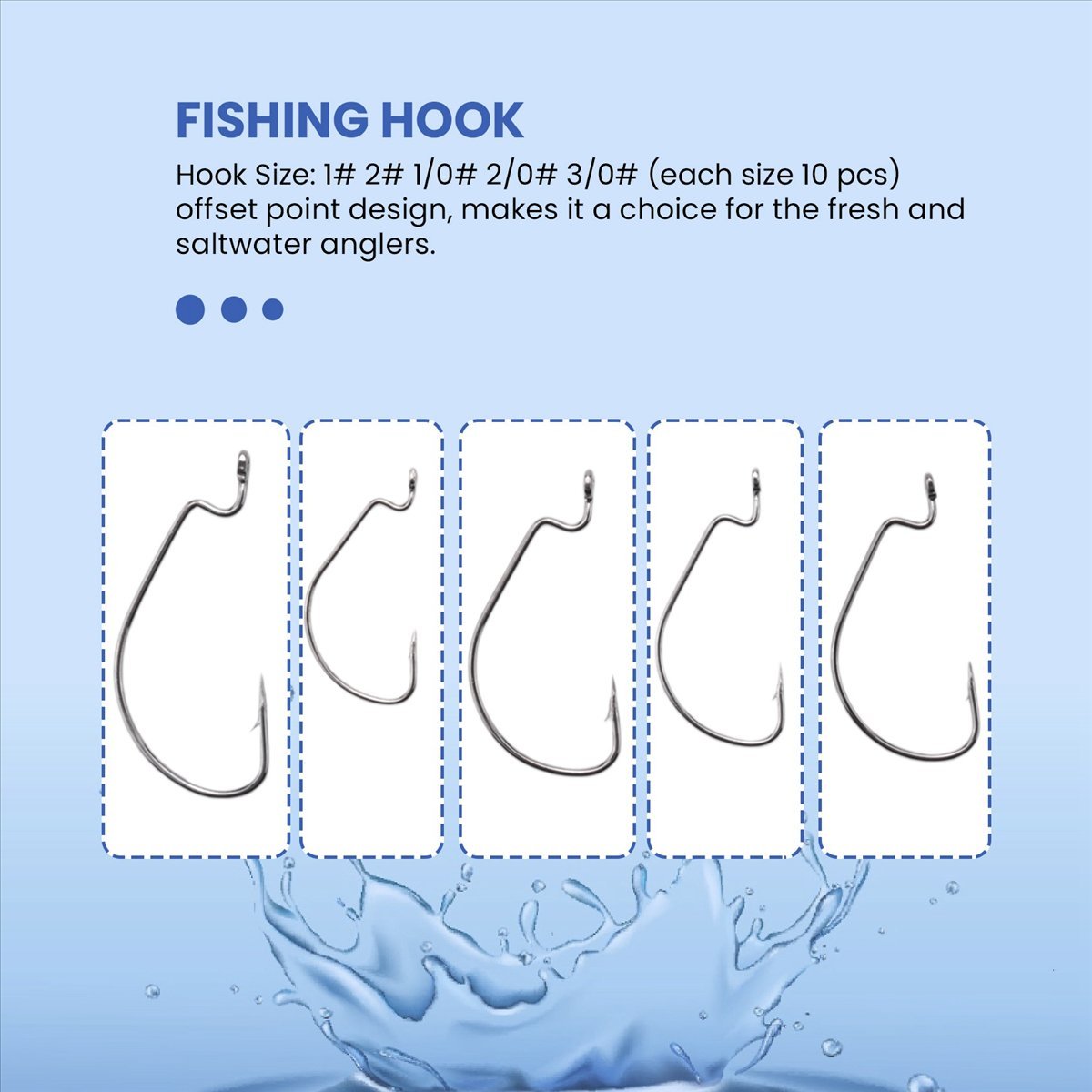 Fishing Hook Box - AD45 51 шт. рыболовных крючков из