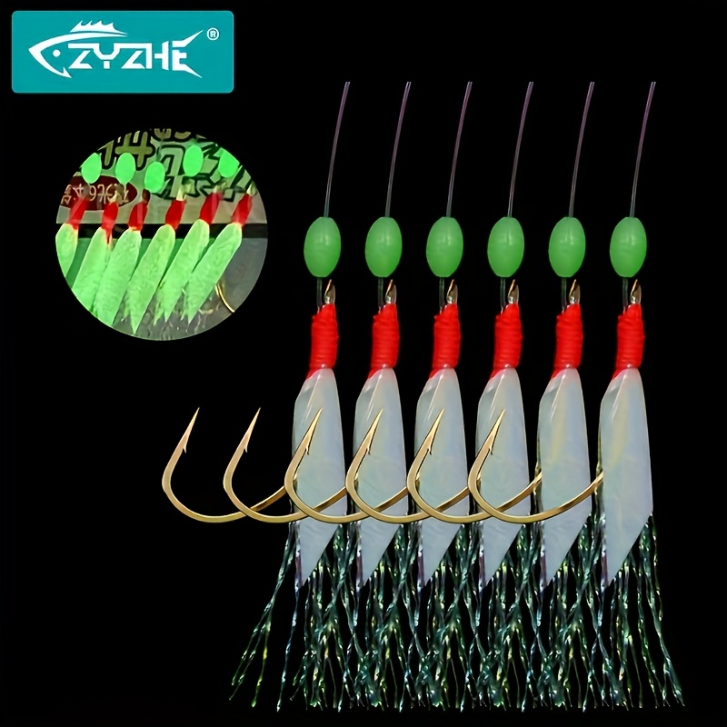 Fishing Hook Assortment - Рыболовные оснастки ZYZHE: 1/3/5 упаковок светящихся