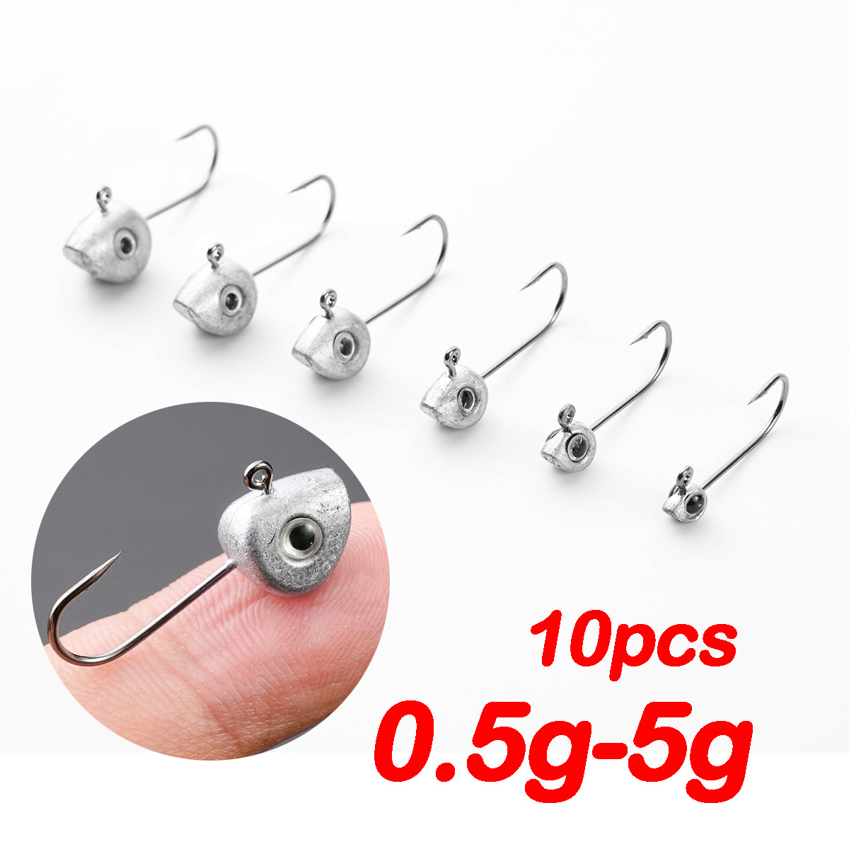 10 шт., мини-крючок с джиг-гол – обзор и цена Fishing Hook Offset