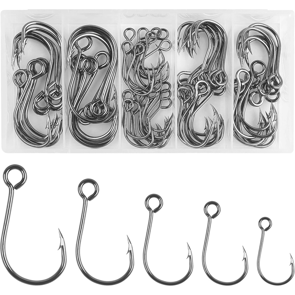 70 шт., встроенные одинарные к – обзор и цена Fishing Hook Circle